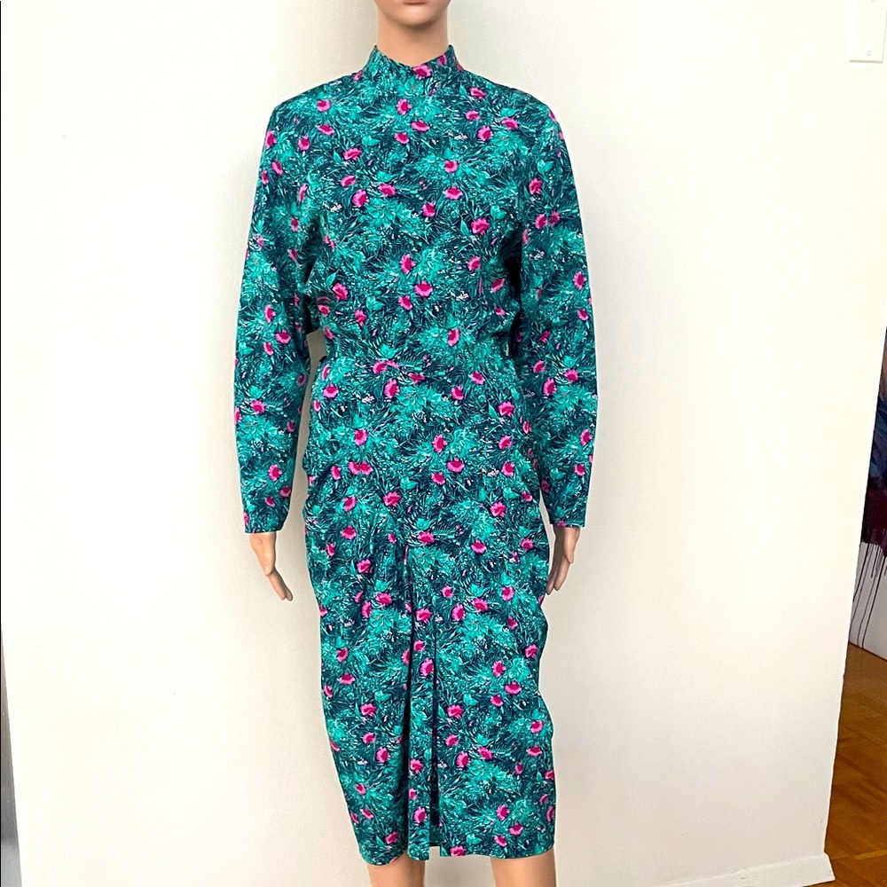 VINTAGE APRIL RAIN FLORAL DRESS, S